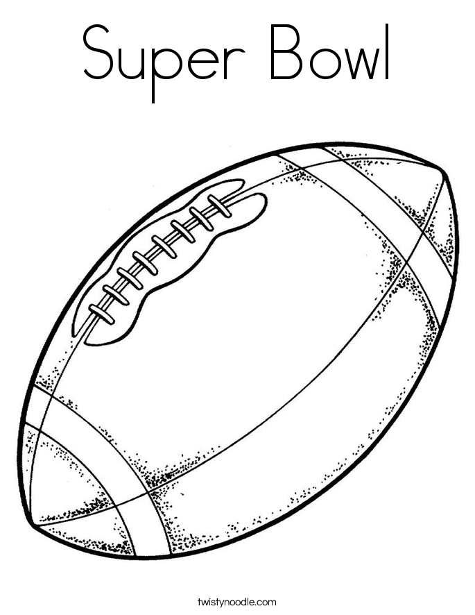 685x886 Super Bowl Coloring Page