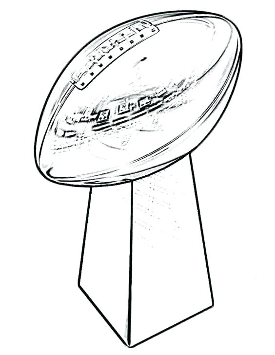 564x729 Superbowl Coloring Pages Super Bowl Trophy Coloring Pages Free