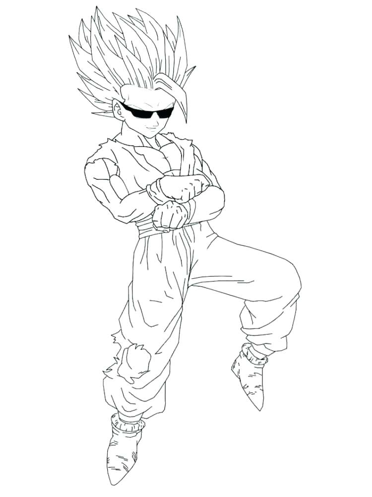 750x1000 Goten Coloring Pages Super Coloring Pages Super Coloring Pages 2