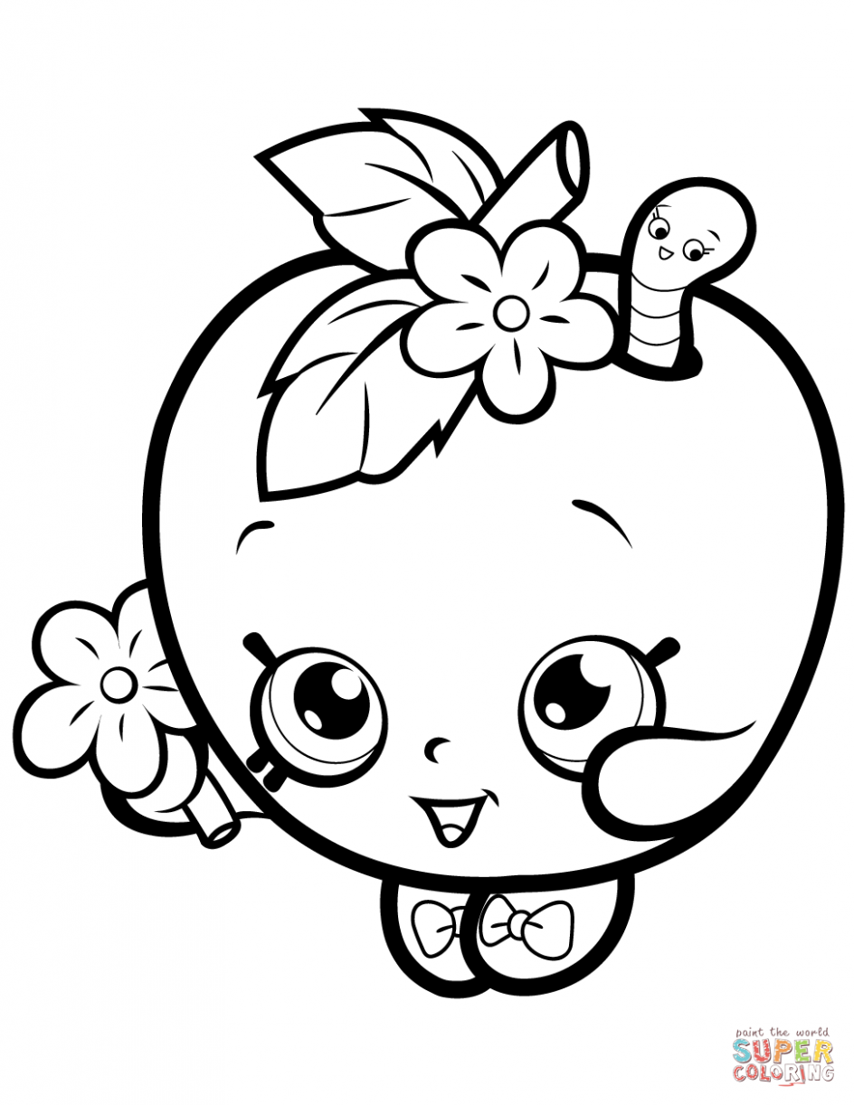 944x1222 Apple Blossom Shopkin Coloring Page Free Printable Coloring