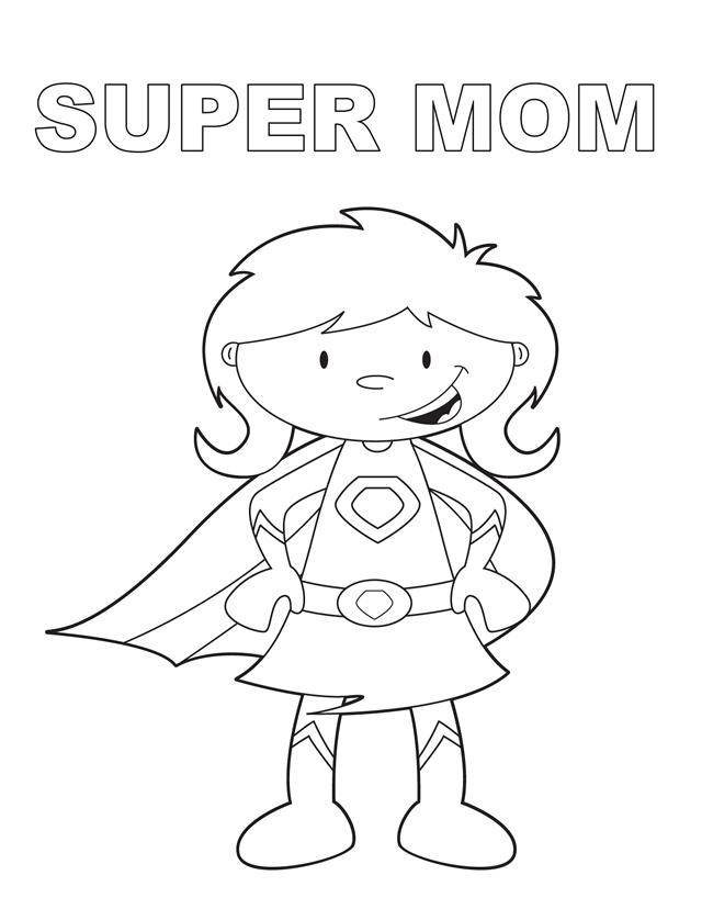 640x828 Super Colouring Pages Super Mom Free Printable Coloring Pages
