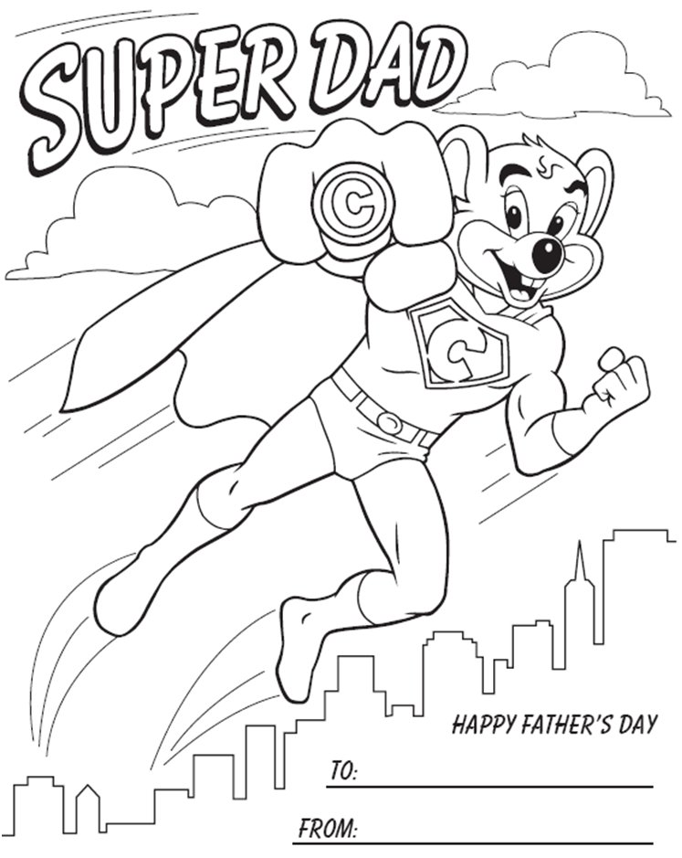 747x939 Coloring Amp Activity Pages Super Dad Coloring Page