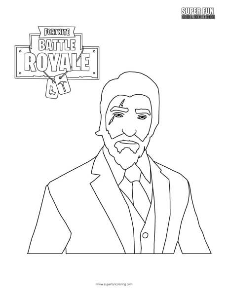 464x600 Reaper Skin Fortnite Coloring Page