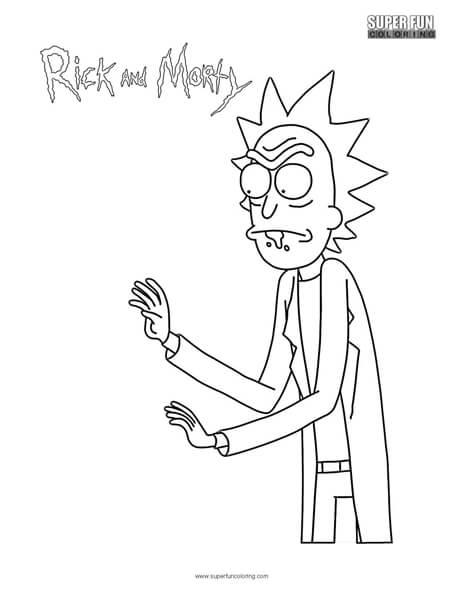 464x600 Rick Rick And Morty Coloring Page