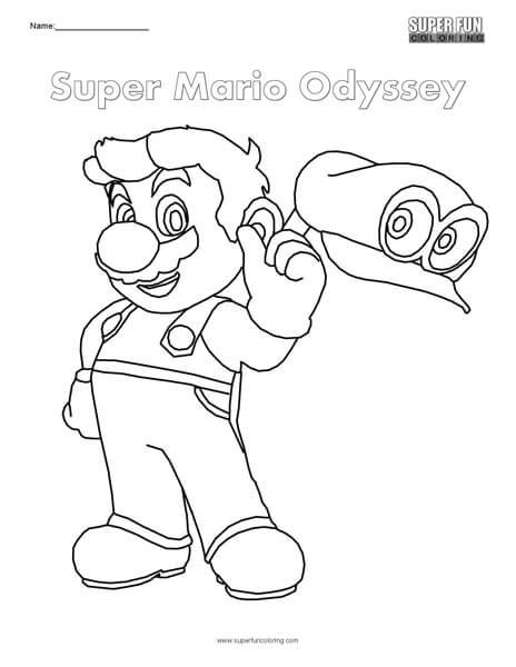 464x600 Super Mario Odyssey Nintendo Coloring Super Fun Coloring Pages