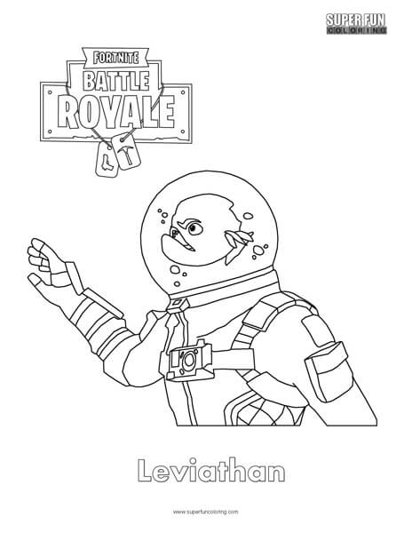 464x600 Fortnite Leviathan Skin Coloring Page