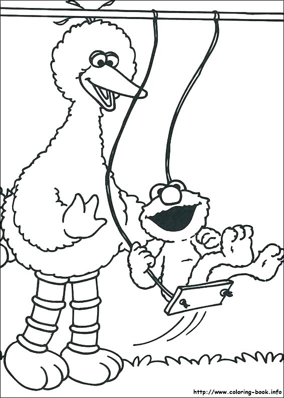 567x794 Grover Coloring Page