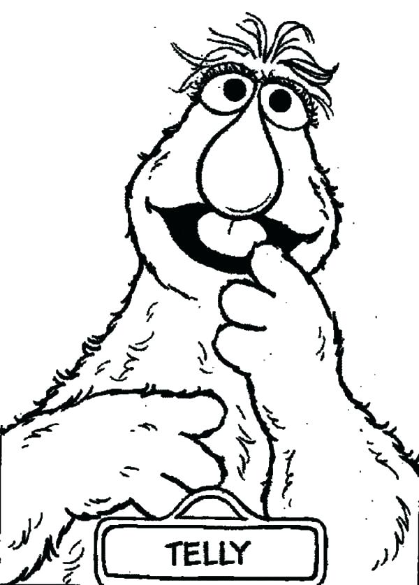 600x837 Grover Coloring Page Coloring Page Best Sesame Street Coloring