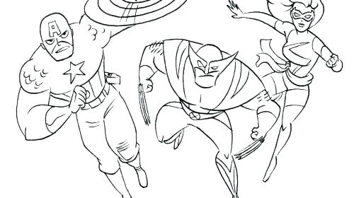 500x280 Superhero Pictures To Colour Together With Superhero Coloring