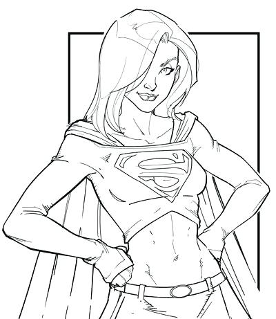 400x461 Nice Coloring Pages Girl Superhero Gallery Example Resume Ideas Dc