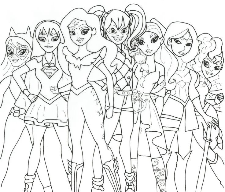 Super Hero High Coloring Pages