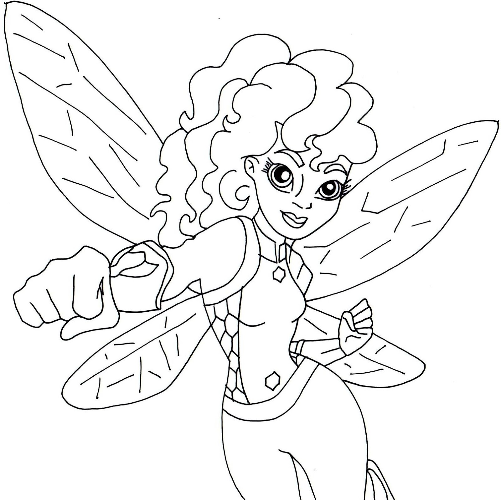 1600x1598 Free Printable Super Hero High Coloring Pages Bumblebee