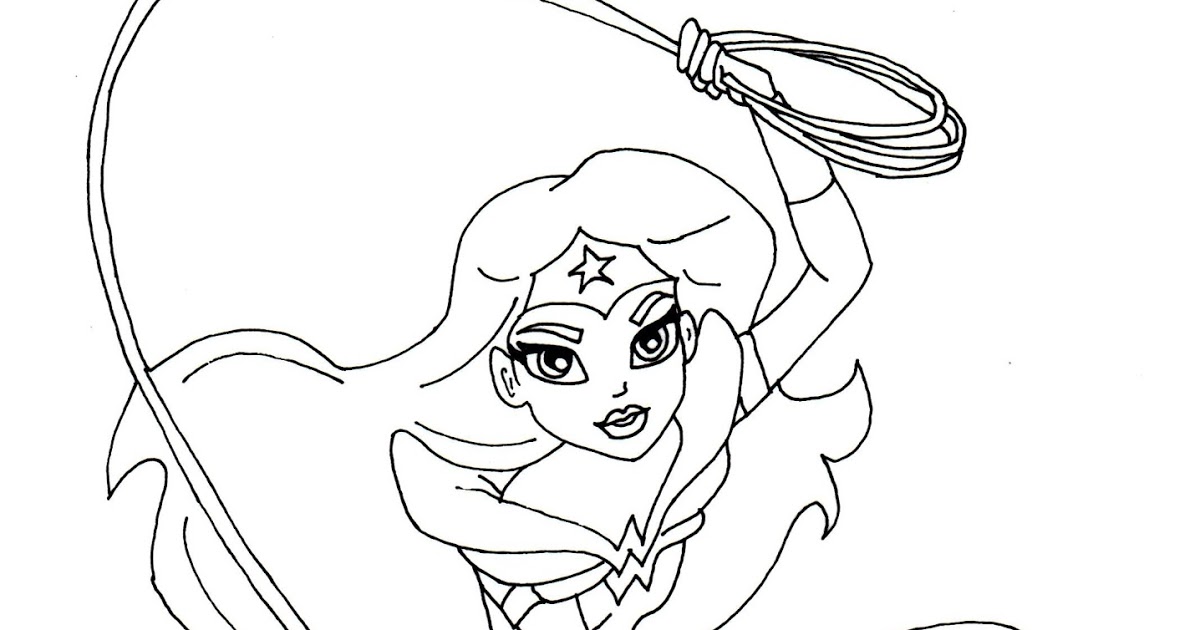 1200x630 Free Printable Super Hero High Coloring Pages Wonder Woman Super