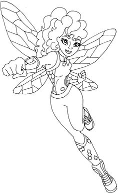 236x387 Free Printable Coloring Page For Super Hero High Girls, Batgirl