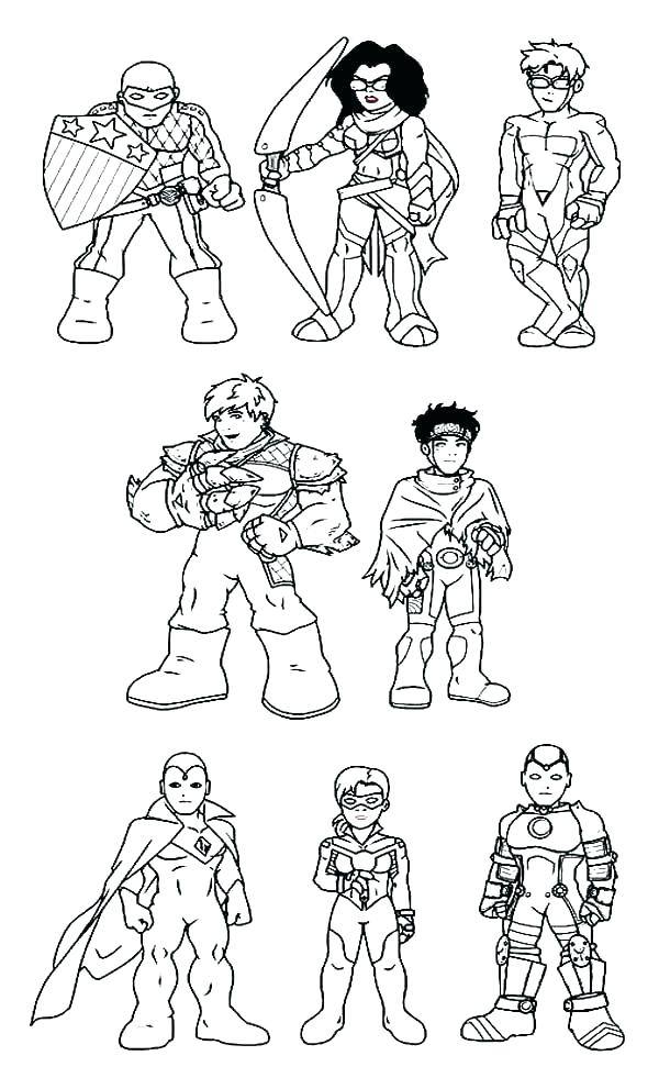 600x981 Marvel Super Hero Squad Colouring Pages Heroes Coloring To Print