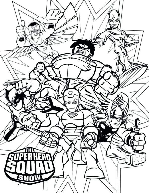 600x778 Marvel Heroes Coloring Pages Super Hero Squad Coloring Pages