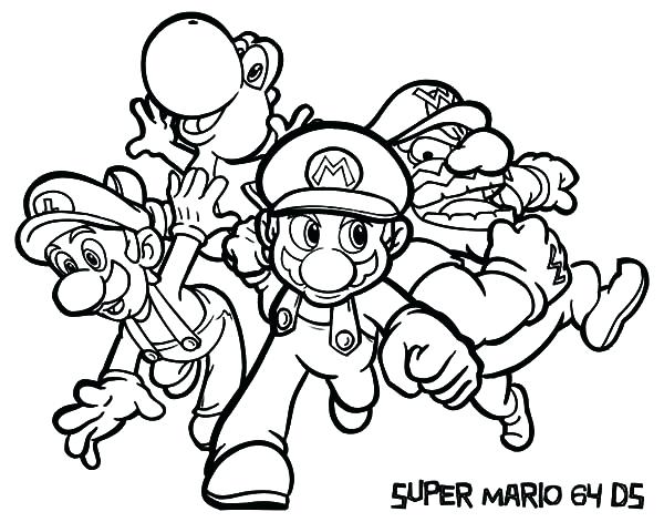 600x471 Super Mario Coloring Page Super Coloring Pages Super Mario 3d