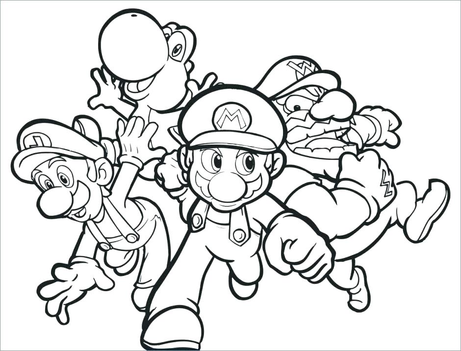 940x716 Super Mario Printable Coloring Pages
