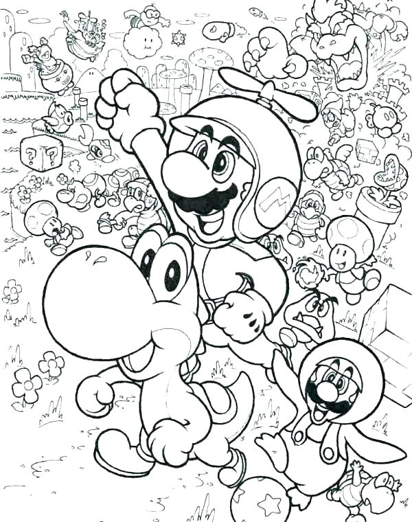 600x760 Super Mario Bros Coloring Pages Printables Super Brothers Coloring