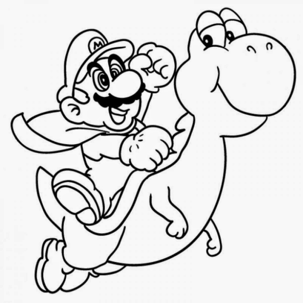 1024x1024 Super Mario Bros 151 Video Games Printable Coloring Pages
