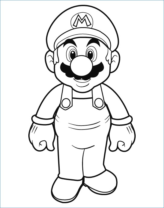 544x689 Super Mario 64 Ds Coloring Pages