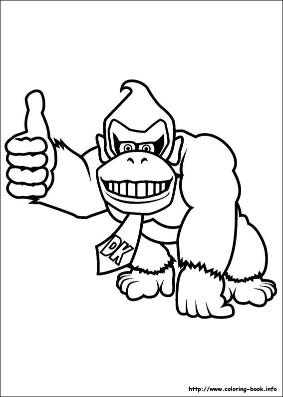 567x794 Super Mario Bros. Coloring Picture