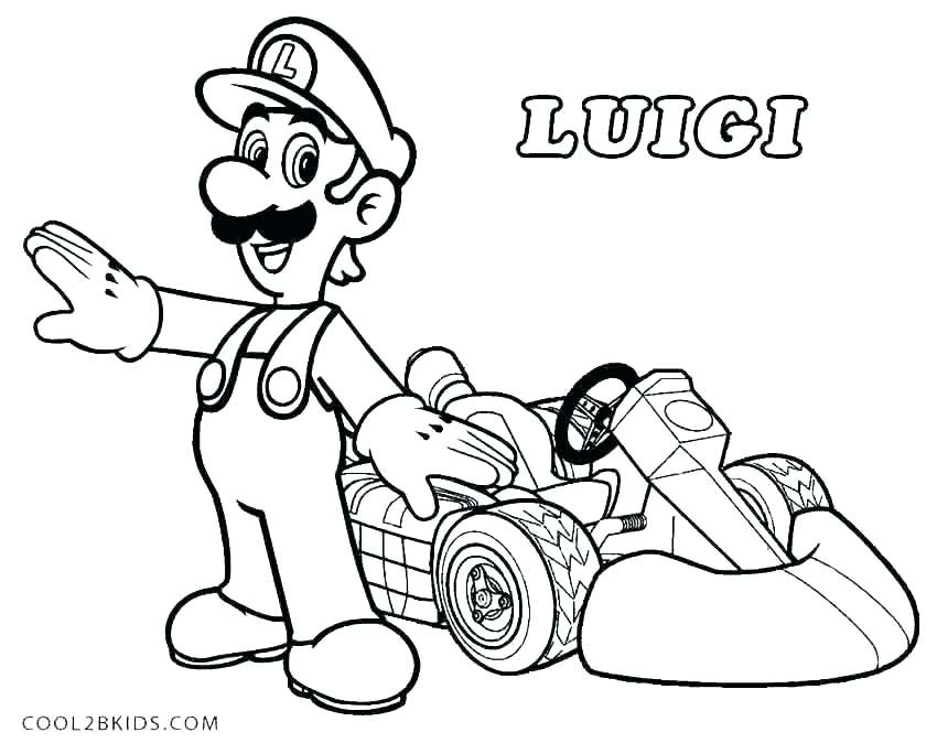 850x674 Coloring Sheets Free Coloring Pages Bros Kart Intended