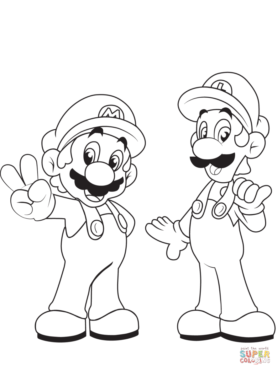 884x1182 Super Mario Bros Coloring Pages Free Coloring Pages Mario Coloring