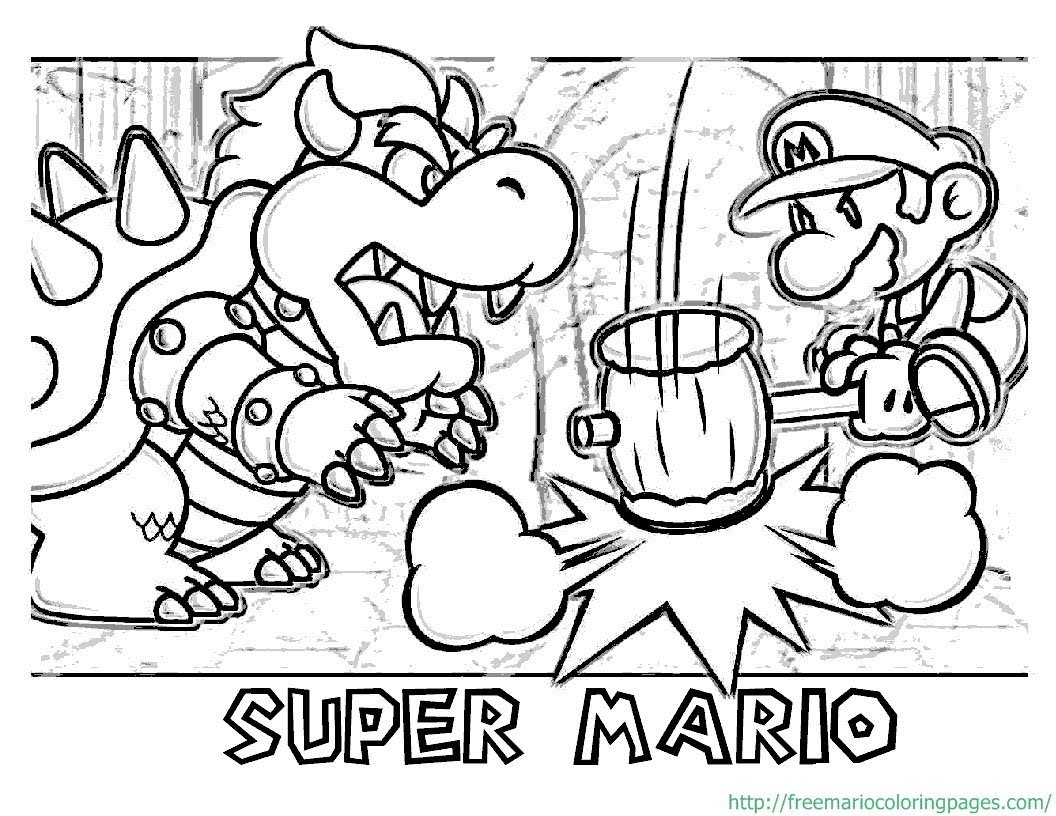 1056x816 Super Mario Maker Coloring Pages Collection For Kids 2018