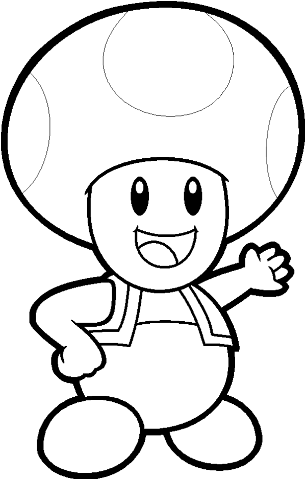 600x940 Mario Toad Coloring Pages