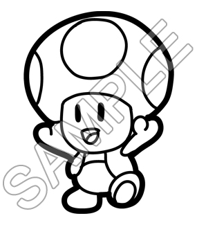 285x325 Super Mario Characters Coloring Pages