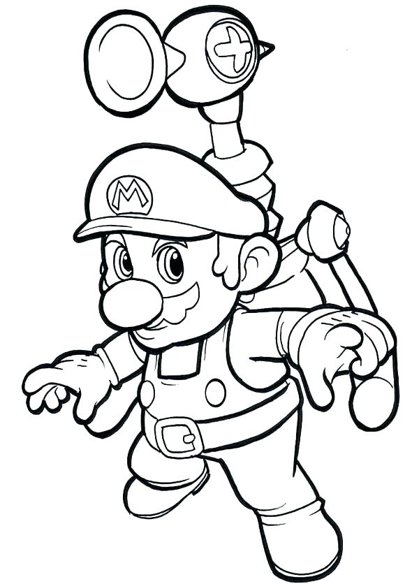 600x836 Coloring Page Mario Coloring Pages Coloring Pages Super Coloring