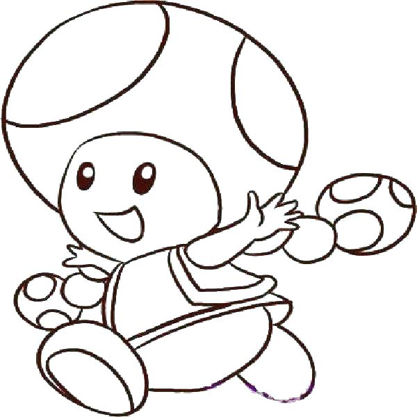 600x600 Toad Coloring Pages Toad Coloring Pages Captain Toad Coloring