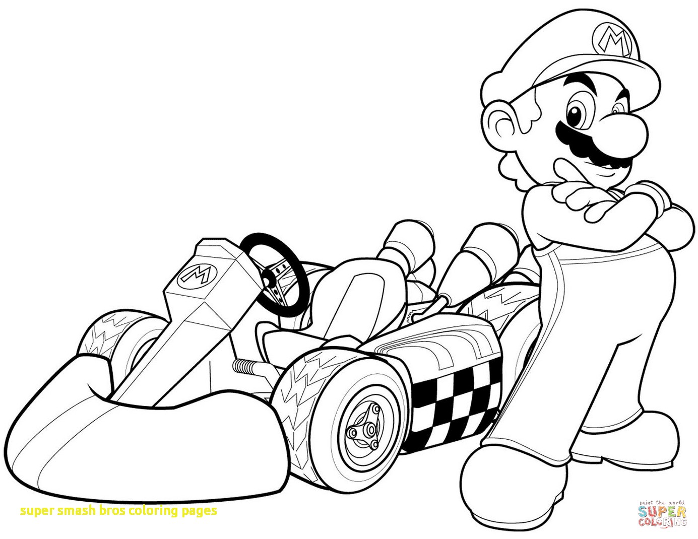 1385x1070 Super Smash Bros Coloring Pages With Super Mario Bros Coloring