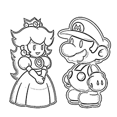 230x230 Top 20 Free Printable Super Mario Coloring Pages Online