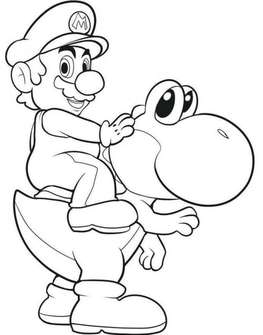 870x1106 Elegant New Super Mario Brothers Coloring Pages For Your Free