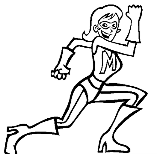 524x514 Super Mom Coloring Page Amp Coloring Book
