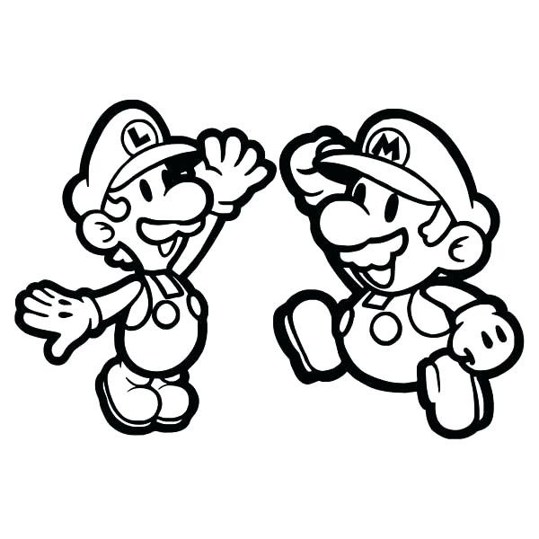 600x600 Www Super Paper Mario Coloring Pages To Print