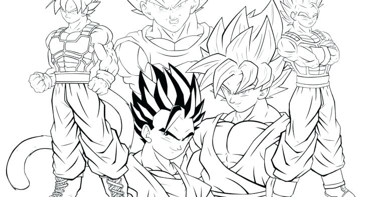 728x393 Goku Super Saiyan Coloring Pages Dragon Ball Z Super Coloring