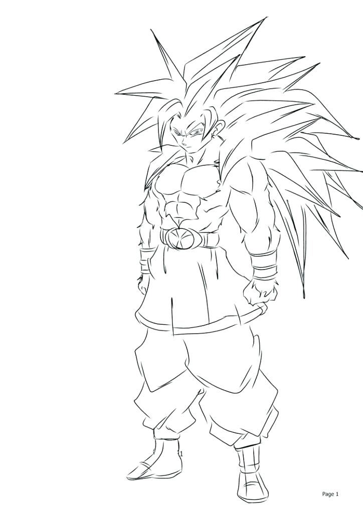 724x1024 Goku Super Saiyan Coloring Pages Super Coloring Sheet Super