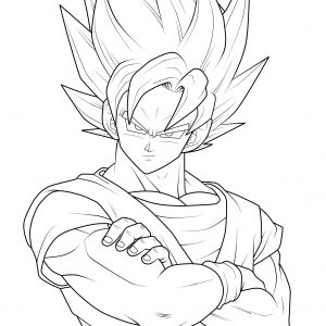 300x300 Dragon Ball Z Super Saiyan Coloring Pages Best Of Dragon Ball Z