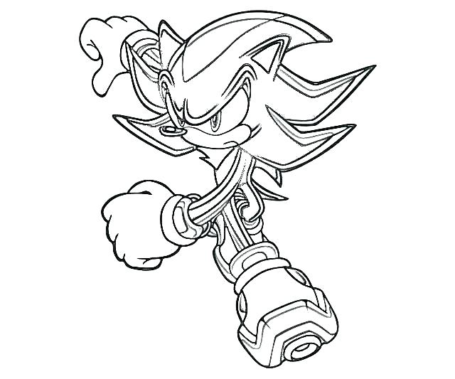 640x533 Shadow The Hedgehog Coloring Pages Shadow Coloring Page Shadow