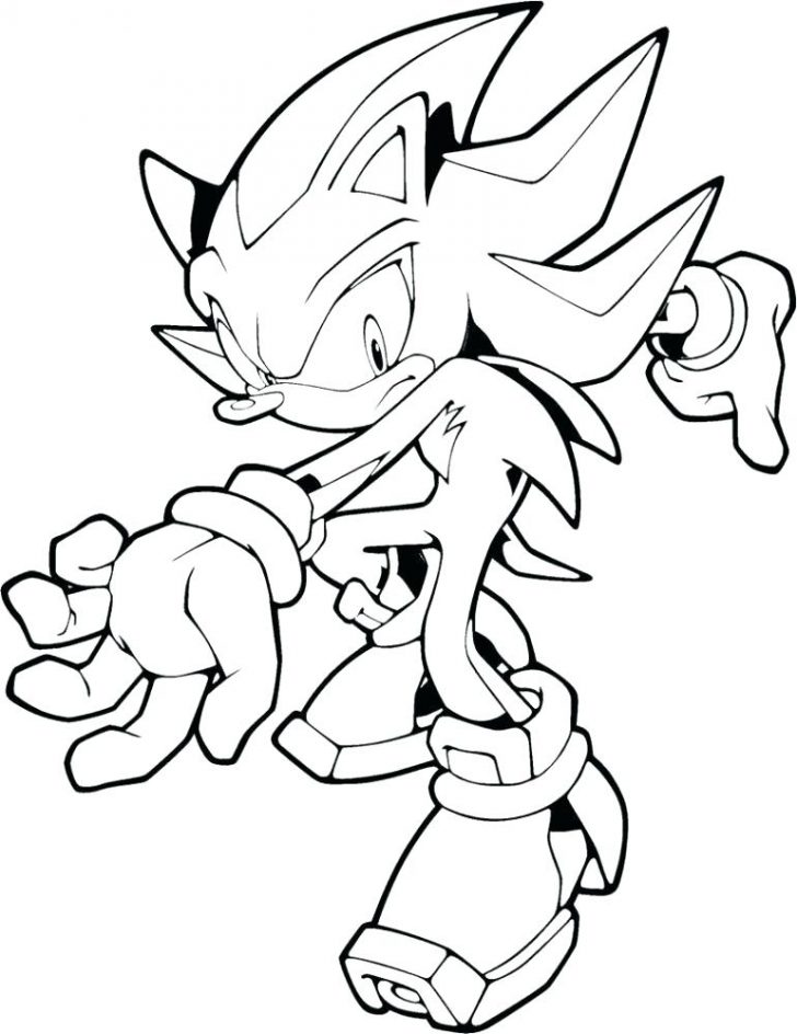 728x944 Super Shadow The Hedgehog Coloring Pages