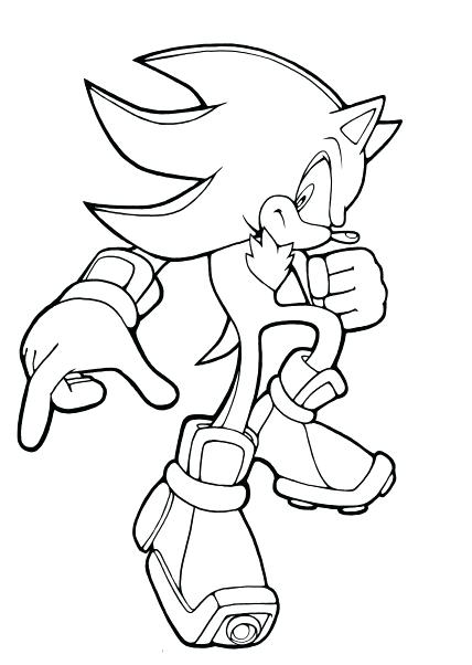 428x602 Super Shadow The Hedgehog Coloring Pages Ratejna Coloriage