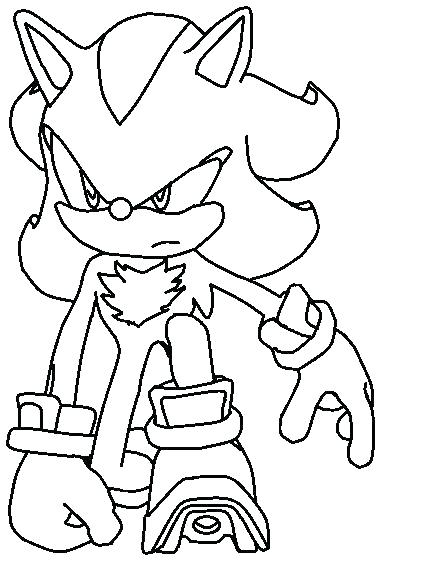 424x562 Darkspine Sonic Coloring Pages Super Shadow Page By Vs Col