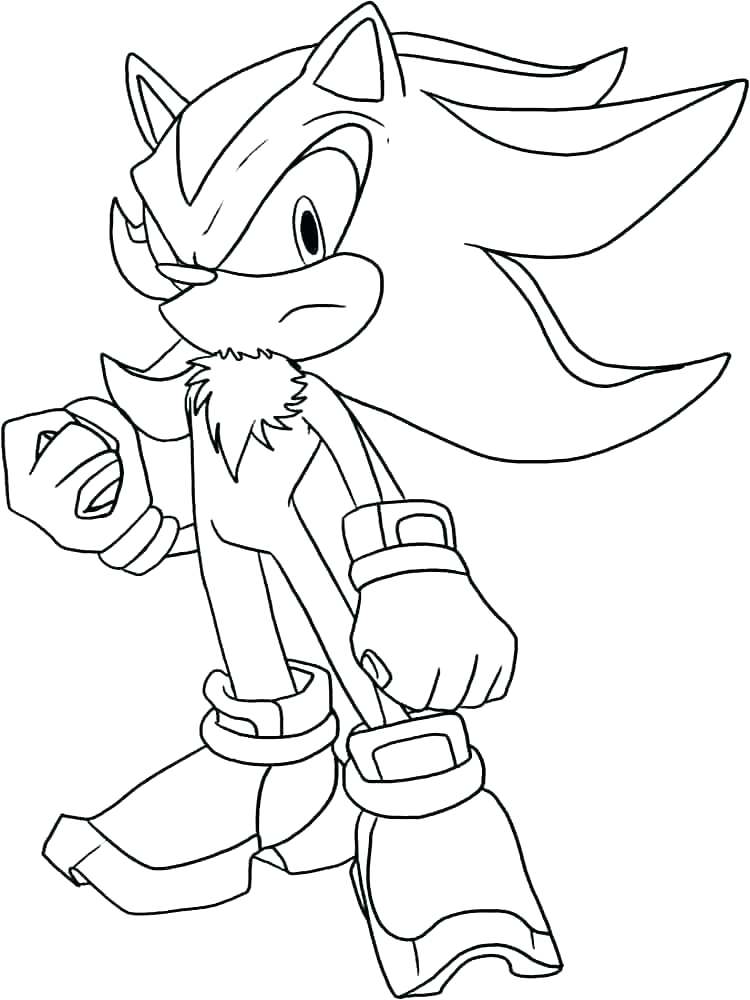 750x1000 Super Sonic Coloring Pages