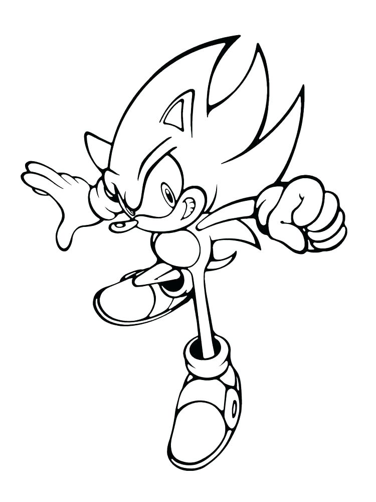 750x1000 Super Sonic And Super Shadow Coloring Pages Printable Coloring