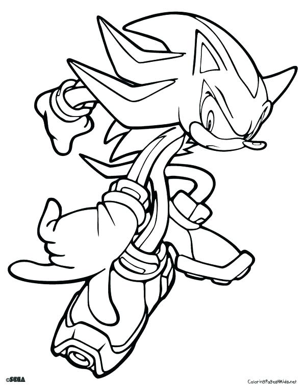 600x759 Super Sonic The Hedgehog Coloring Pages Sonic And Shadow Coloring