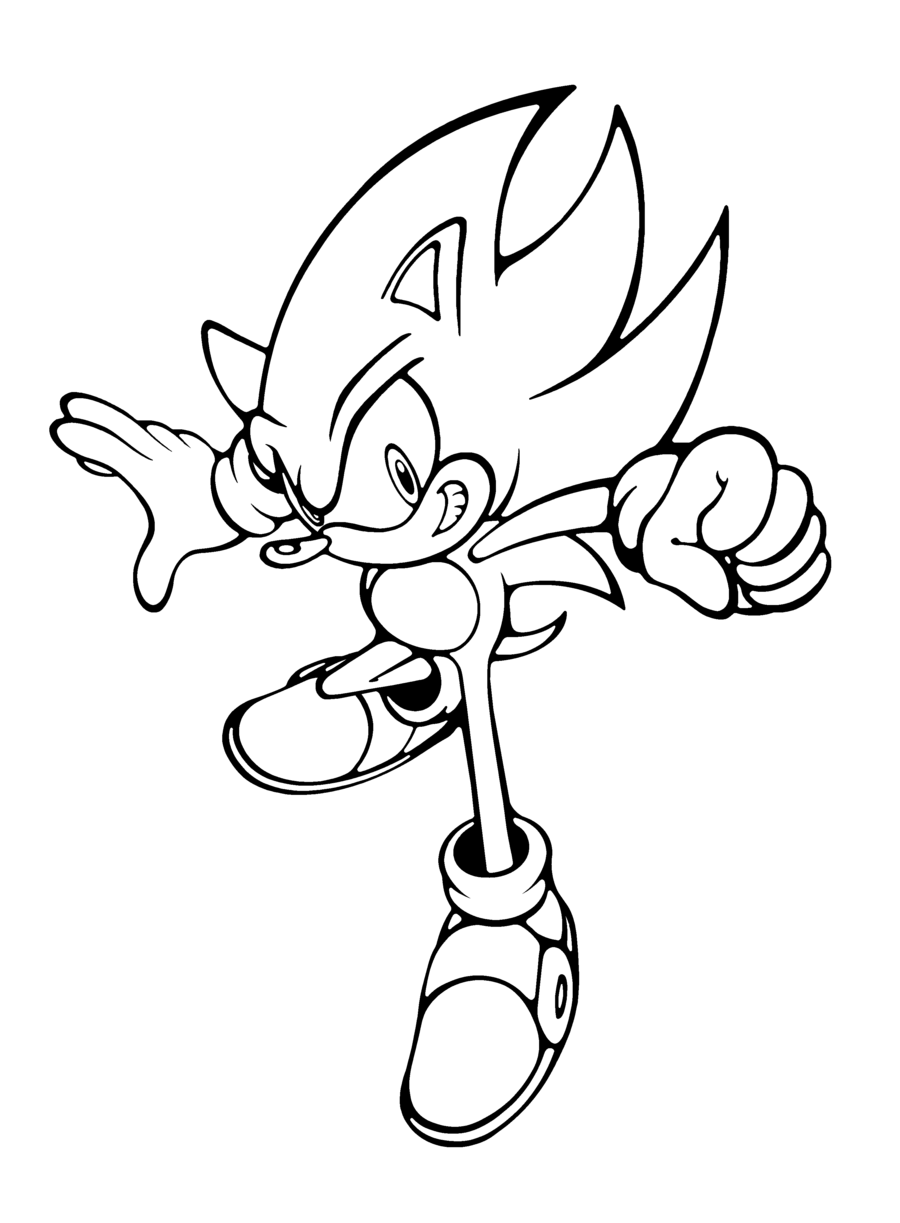 900x1223 Improved Super Shadow The Hedgehog Coloring Pages Sonic