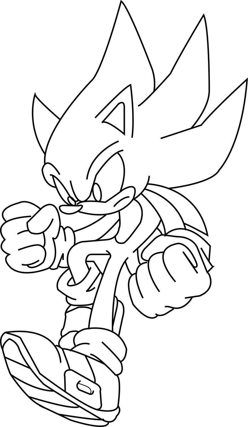 Super Sonic Coloring Pages